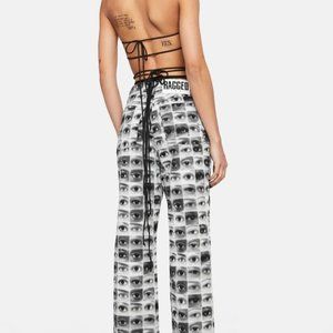 The Ragged Priest Knowledge (Eye Print) Graphic Denim Pants